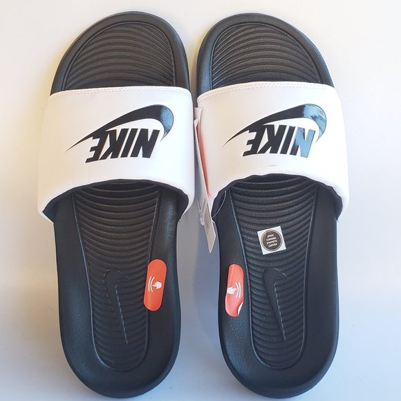 NEW Nike Men\'s Victori One Slide Sandals White/Black - #17 main image 2